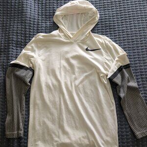 Nike Dri-Fit Long Sleeve Lightweight Training Hooded Shirt - Small